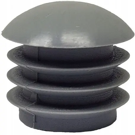 Zaślepka soczewkowa profila fi 40 szara 5szt. Premium